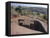 Bet Giorgis, Rock Cut Church, Lalibela, Ethiopia, Africa-Julia Bayne-Framed Stretched Canvas