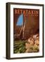 Betatakin National Monument, Arizona-Lantern Press-Framed Art Print