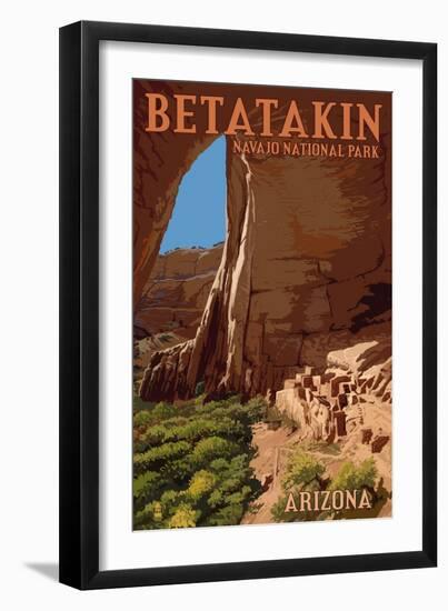 Betatakin National Monument, Arizona-Lantern Press-Framed Art Print