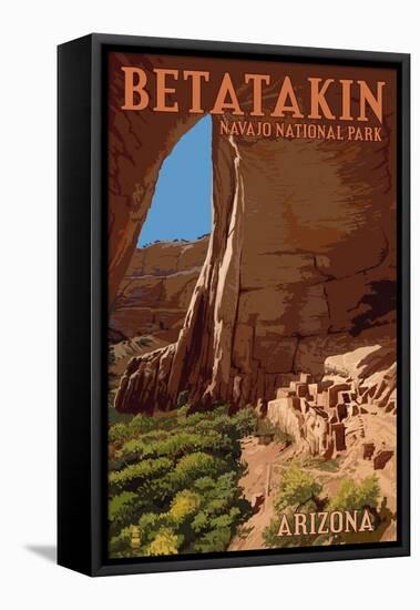 Betatakin National Monument, Arizona-Lantern Press-Framed Stretched Canvas