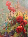 Red Show Irises-Beth A. Forst-Art Print