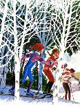 Cross-Country Skiing - Jack & Jill-Beth and Joe Krush-Framed Giclee Print