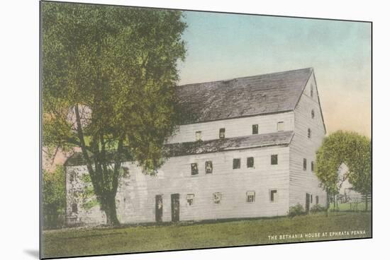 Bethania House, Ephrata, Pennsylvania-null-Mounted Premium Giclee Print