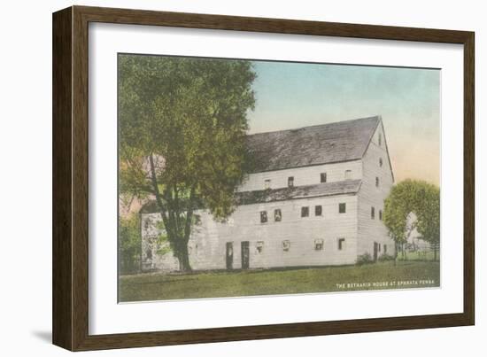 Bethania House, Ephrata, Pennsylvania-null-Framed Art Print