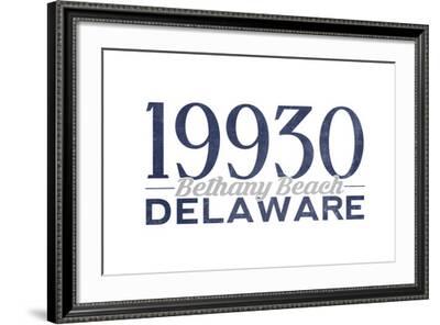 Bethany Beach, Delaware - 19930 Zip Code (Blue)' Posters - Lantern Press |  AllPosters.com