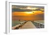 Bethany Beach, Delaware - Dock at Sunset-Lantern Press-Framed Art Print