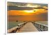 Bethany Beach, Delaware - Dock at Sunset-Lantern Press-Framed Art Print