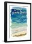 Bethany Beach, Delaware - Greetings - Beach & Ocean - Lantern Press Artwork-Lantern Press-Framed Art Print