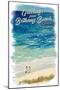 Bethany Beach, Delaware - Greetings - Beach & Ocean - Lantern Press Artwork-Lantern Press-Mounted Art Print