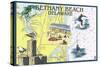 Bethany Beach, Delaware - Nautical Chart-Lantern Press-Stretched Canvas