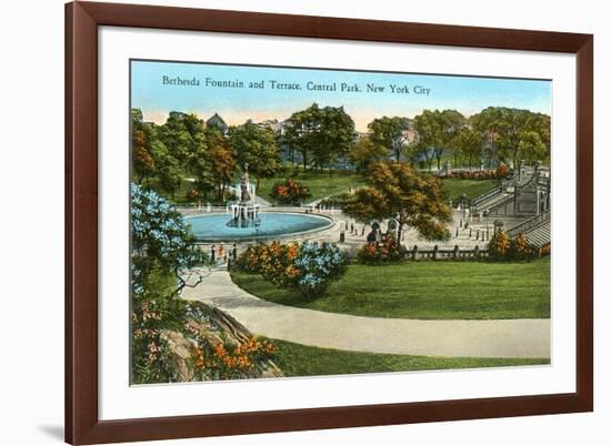 Bethesda Fountain, Central Park, New York City-null-Framed Premium Giclee Print