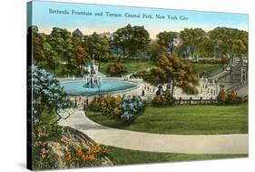 Bethesda Fountain, Central Park, New York City-null-Stretched Canvas