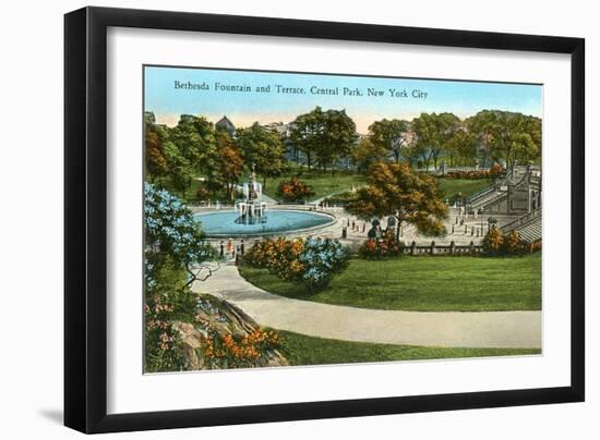 Bethesda Fountain, Central Park, New York City-null-Framed Art Print