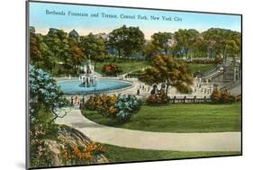Bethesda Fountain, Central Park, New York City-null-Mounted Art Print