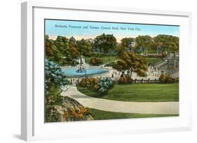 Bethesda Fountain, Central Park, New York City-null-Framed Art Print