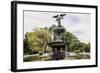 Bethesda Fountain Central Park-null-Framed Art Print