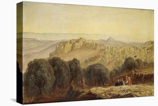 Bethleham, 1873-Edward Lear-Stretched Canvas