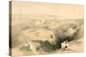 Bethlehem, April 6th 1839, Plate 85 from Volume II of The Holy Land, Engraved by Louis Haghe-David Roberts-Stretched Canvas