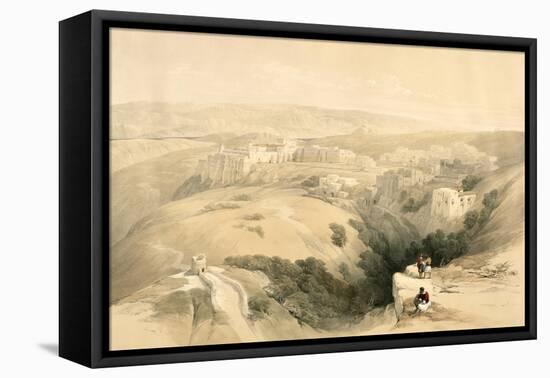 Bethlehem, April 6th 1839, Plate 85 from Volume II of The Holy Land, Engraved by Louis Haghe-David Roberts-Framed Stretched Canvas