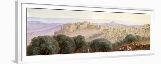 Bethlehem, C.1870 (Pencil & W/C on Paper)-Edward Lear-Framed Premium Giclee Print