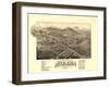 Bethlehem, New Hampshire - Panoramic Map-Lantern Press-Framed Art Print