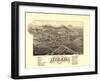 Bethlehem, New Hampshire - Panoramic Map-Lantern Press-Framed Art Print