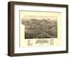 Bethlehem, New Hampshire - Panoramic Map-Lantern Press-Framed Art Print