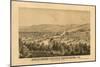 Bethlehem, Pennsylvania - Panoramic Map-Lantern Press-Mounted Premium Giclee Print