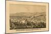 Bethlehem, Pennsylvania - Panoramic Map-Lantern Press-Mounted Art Print