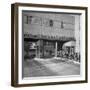 Bethlehem Steel, Reopening after Strike, Showing Workers Leaving, Clock on Wall Says 4 O'Clock-Bernard Hoffman-Framed Photographic Print