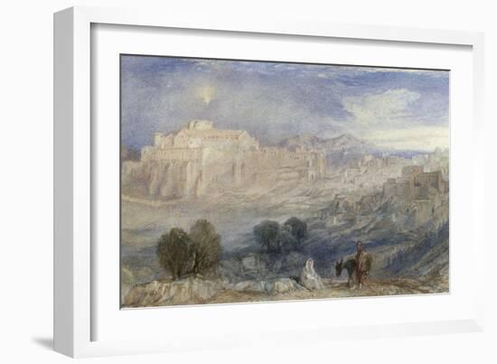 Bethlehem - The Flight into Egypt, c.1833-1836-J. M. W. Turner-Framed Giclee Print