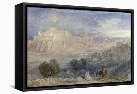 Bethlehem - The Flight into Egypt, c.1833-1836-J. M. W. Turner-Framed Stretched Canvas