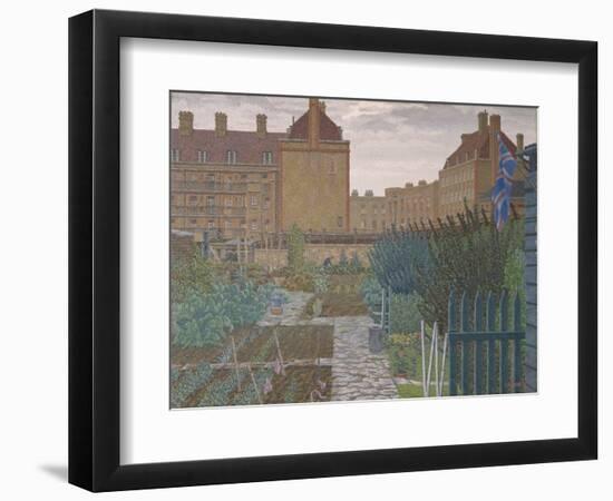 Bethnal Green Allotment, 1943 (Oil on Canvas)-Charles Ginner-Framed Giclee Print