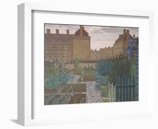 Bethnal Green Allotment, 1943 (Oil on Canvas)-Charles Ginner-Framed Giclee Print