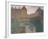 Bethnal Green Allotment, 1943 (Oil on Canvas)-Charles Ginner-Framed Giclee Print