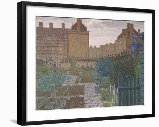 Bethnal Green Allotment, 1943 (Oil on Canvas)-Charles Ginner-Framed Giclee Print