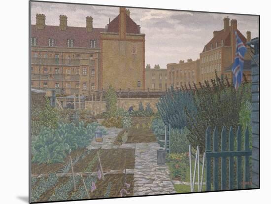 Bethnal Green Allotment, 1943 (Oil on Canvas)-Charles Ginner-Mounted Giclee Print