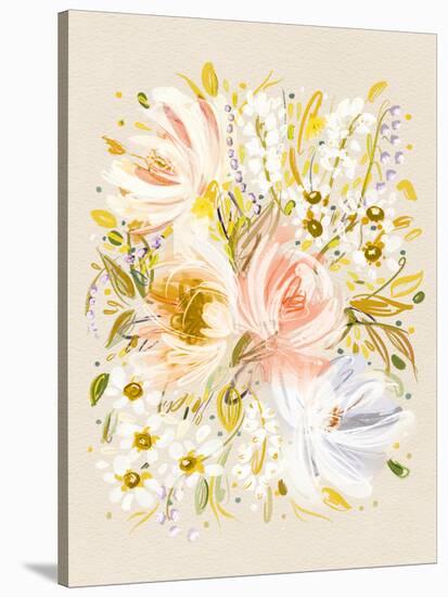 Beths Garden Muted Mustard-Leah Straatsma-Stretched Canvas