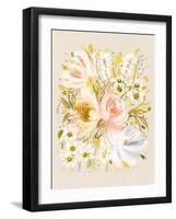 Beths Garden Muted Mustard-Leah Straatsma-Framed Art Print