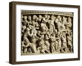 Betrayal and Capture of Christ, Scene from the Life of Christ-Giovanni Pisano-Framed Giclee Print