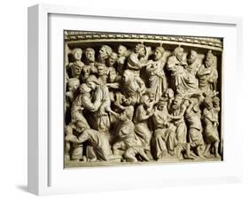 Betrayal and Capture of Christ, Scene from the Life of Christ-Giovanni Pisano-Framed Giclee Print