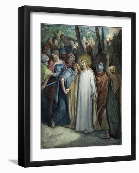 Betrayal of Christ-Gustave Doré-Framed Giclee Print