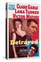 Betrayed, Lana Turner, Clark Gable, Victor Mature, 1954-null-Stretched Canvas