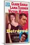 Betrayed, Lana Turner, Clark Gable, Victor Mature, 1954-null-Mounted Photo