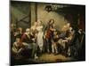 Betrothal in the Village, 1761-Jean-Baptiste Greuze-Mounted Giclee Print