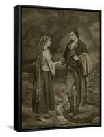 Betrothal of Robert Burns and Highland Mary, 1785-James Archer-Framed Stretched Canvas