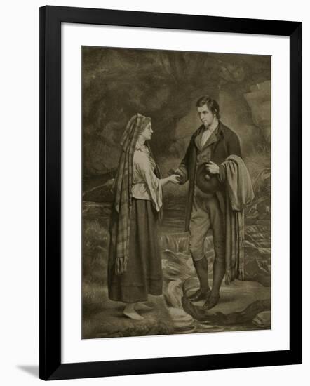 Betrothal of Robert Burns and Highland Mary, 1785-James Archer-Framed Giclee Print