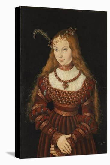 Betrothal Portrait of Sybille of Cleves, 1526-7-Lucas Cranach the Elder-Stretched Canvas