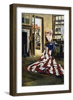 Betsy Ross (1752-1836)-Elisabeth Moore Hallowell-Framed Giclee Print