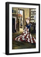 Betsy Ross (1752-1836)-Elisabeth Moore Hallowell-Framed Giclee Print